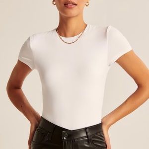 White Short Sleeve Bodysuit